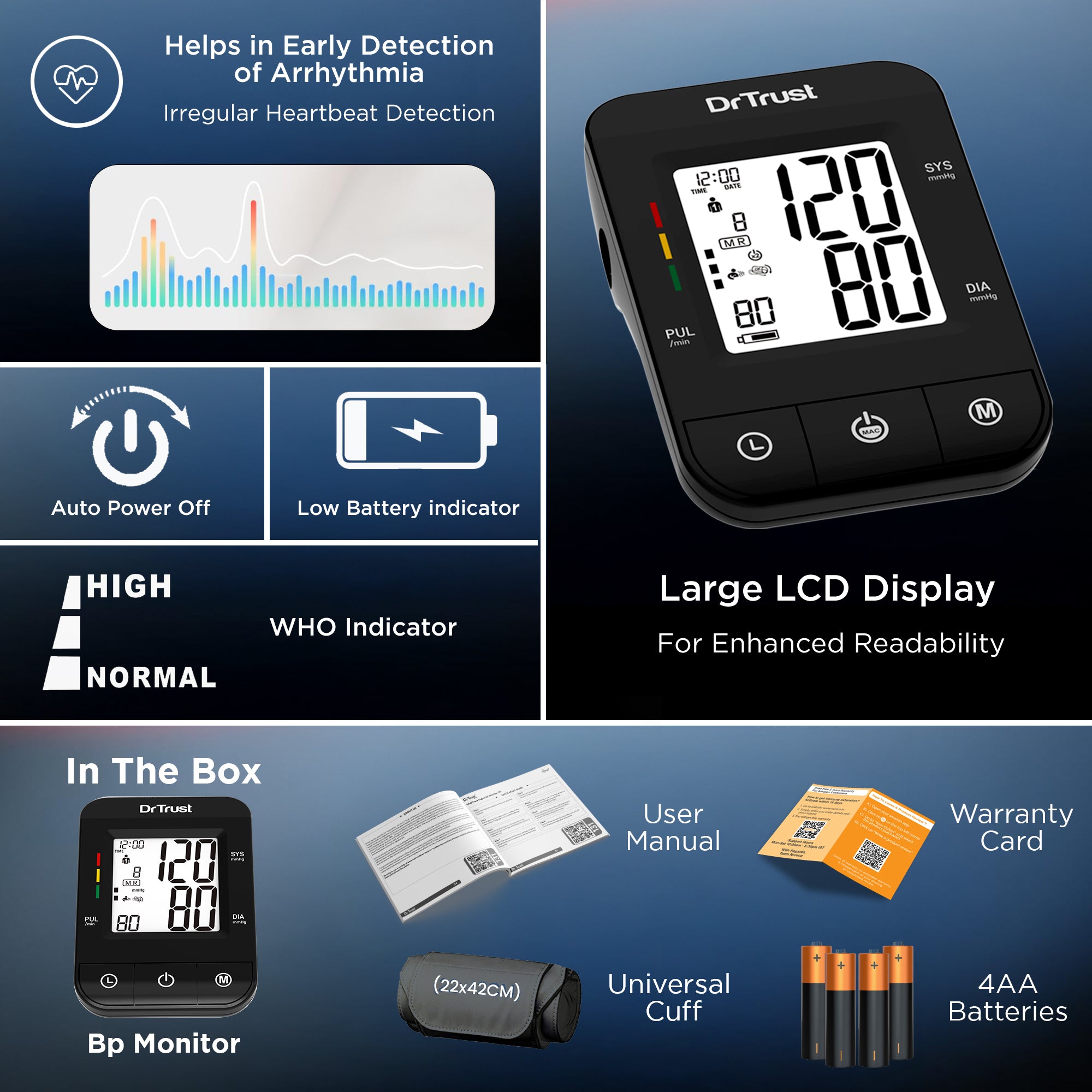 Dr Trust USA BP Machine Comfort Pro 115 (Large Cuff)