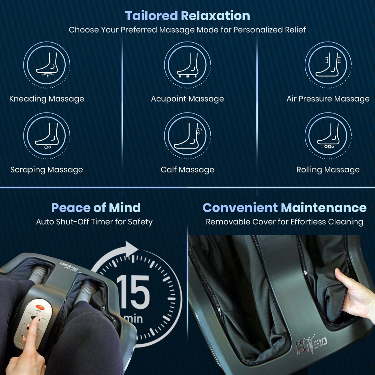 Dr Physio USA Leg & Foot Massager Machine 1026