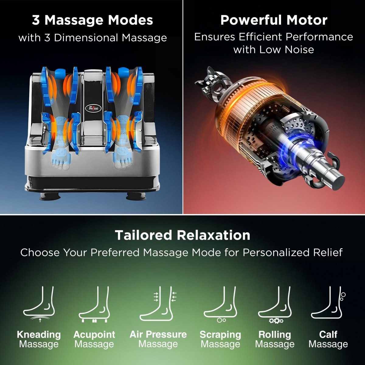 Dr Physio USA Shiatsu Leg, Foot and Calf Massager 1008