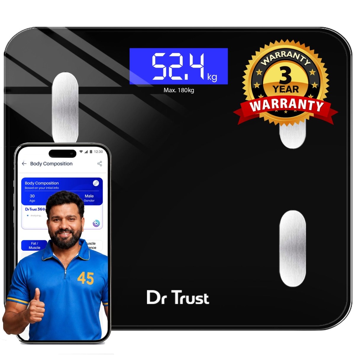 Dr Trust USA Smart Body Fat Scale Analyser 2.0 509