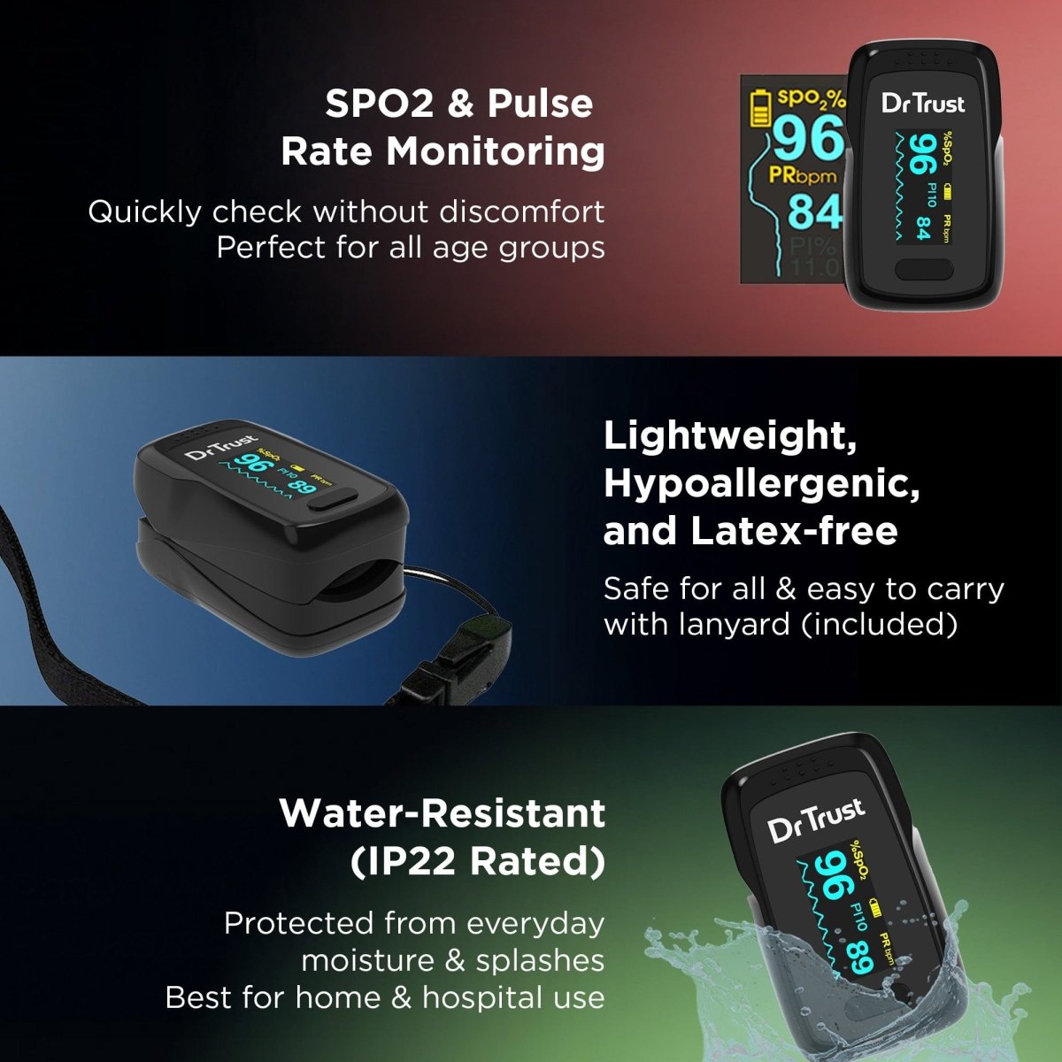 Dr Trust USA Vital Pulse Oximeter 219