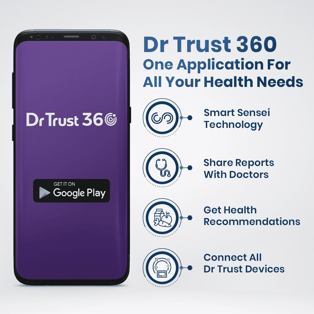 Dr Trust USA Gold Standard Glucosure Glucometer 9001 (60 Strips)