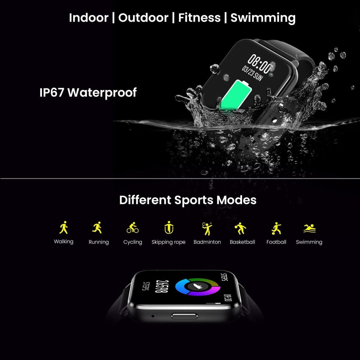 Dr Trust USA Healthpal 2 Smart Watch (1.7" HD Display, Calling)