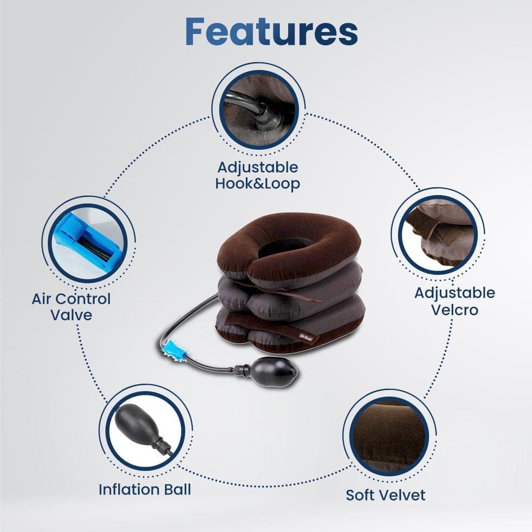 Dr Trust USA Portable Inflatable Cervical Neck Traction Device 336