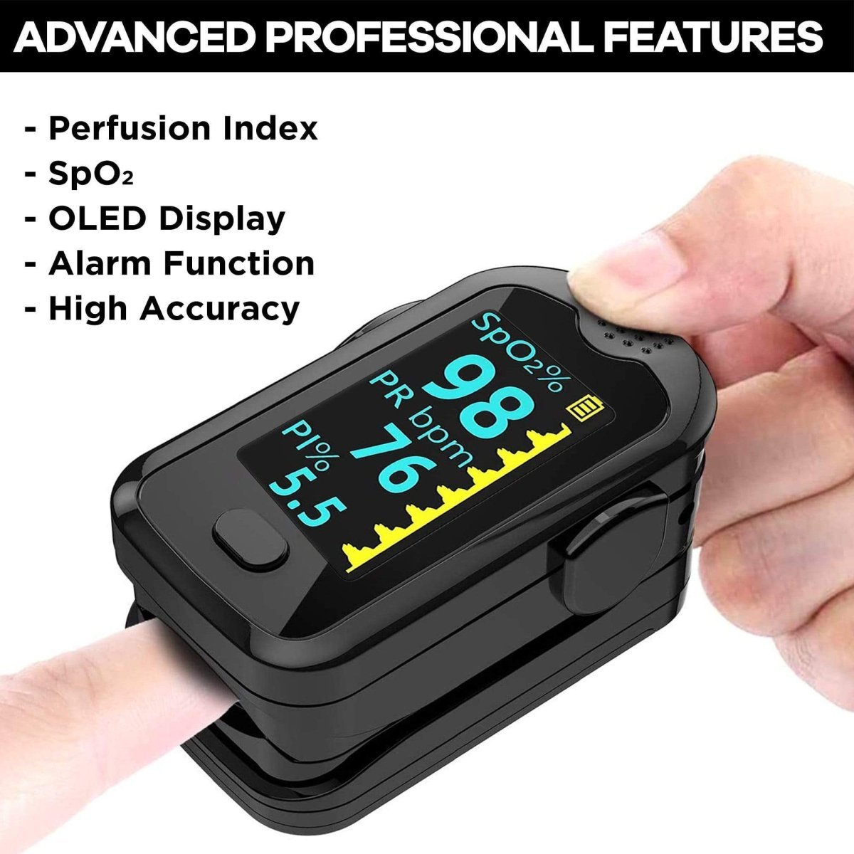 Dr Trust USA Pulse Oximeter 217 (Black)
