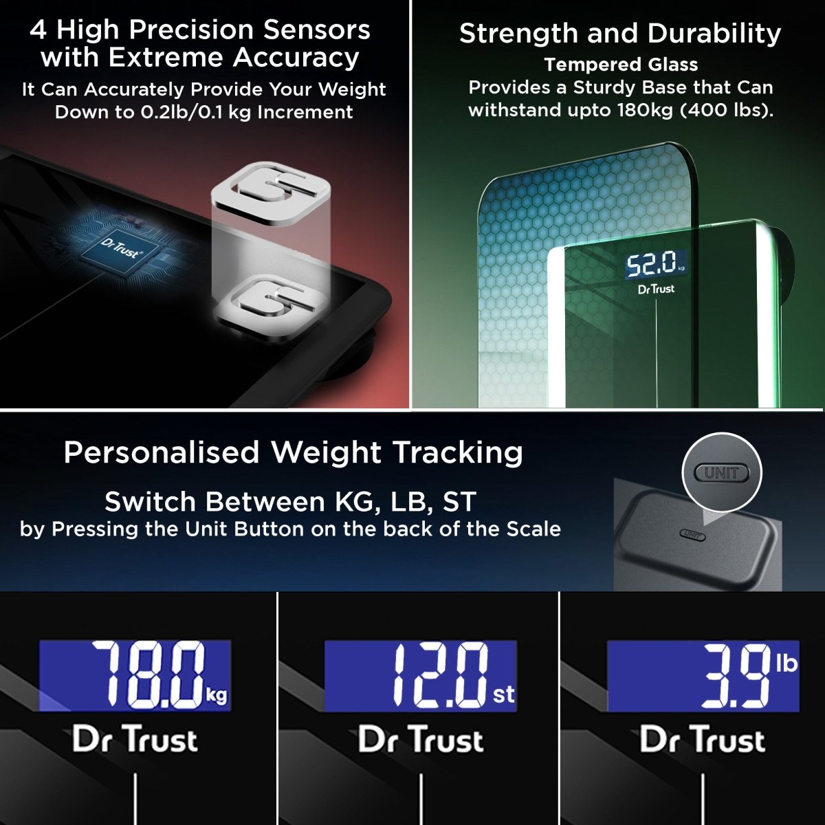 Dr Trust USA Balance Personal Weighing Scale 513