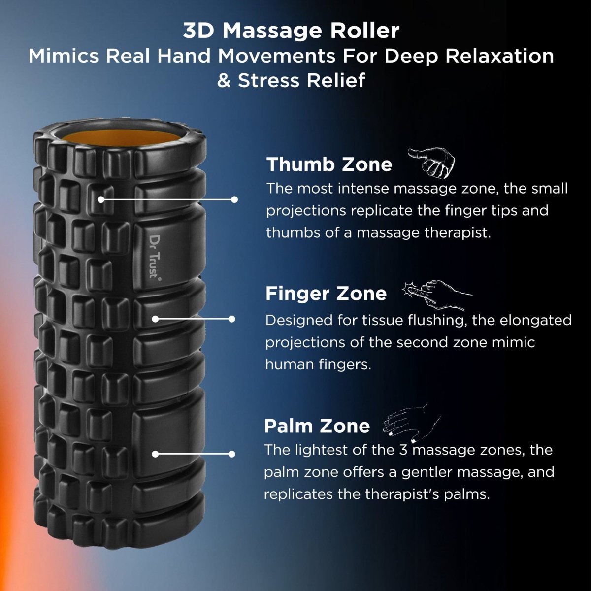 Dr Trust USA Fitness - Grid Foam Roller 312