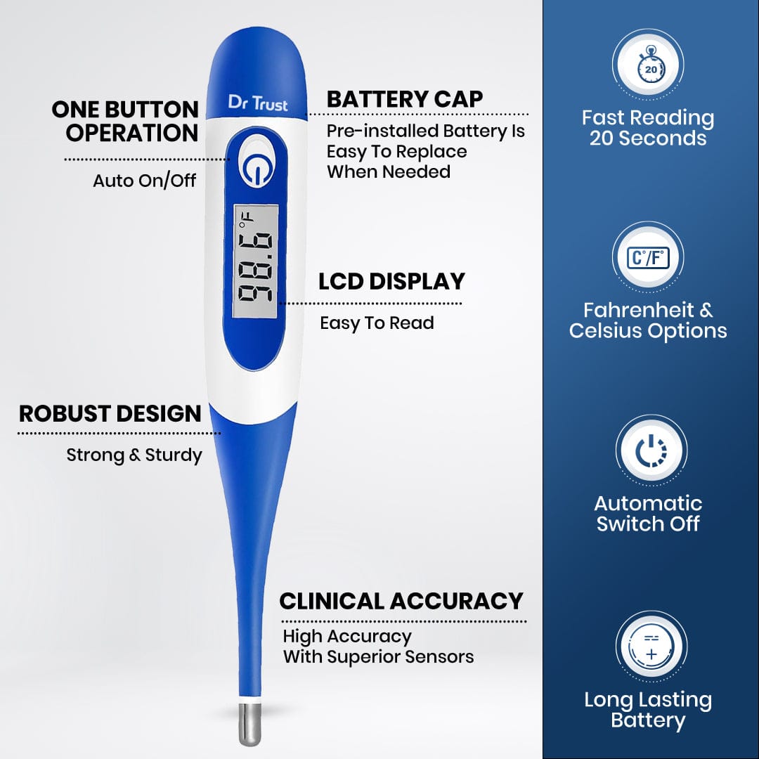 Dr Trust USA Instascan® Flexible Tip Digital Thermometer 617
