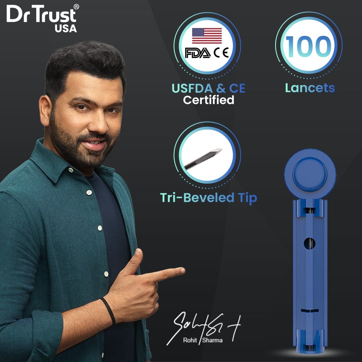 Dr Trust USA Lancets 9008 (Pack of 100)