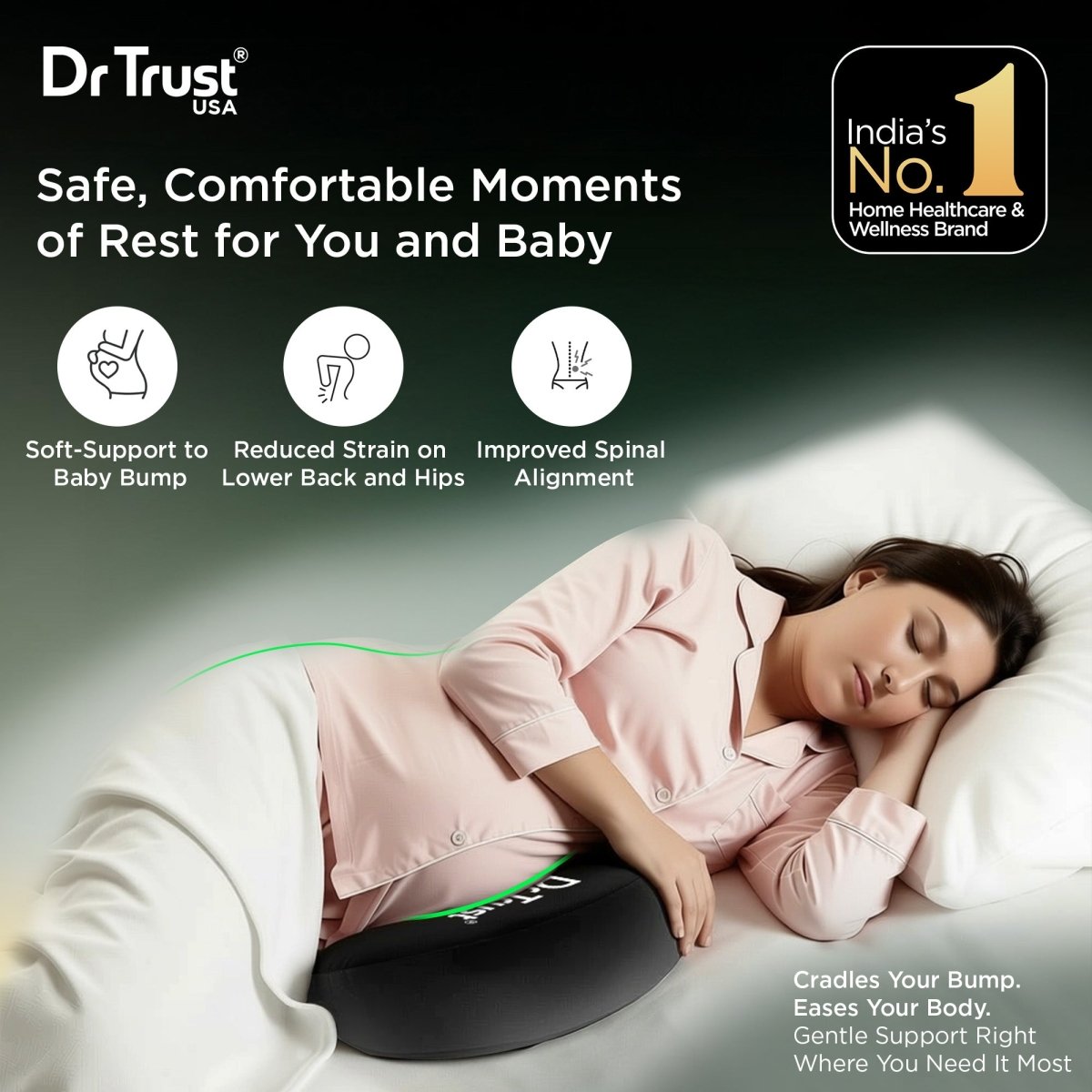 Dr Trust USA Pregnancy Wedge Pillow 3212