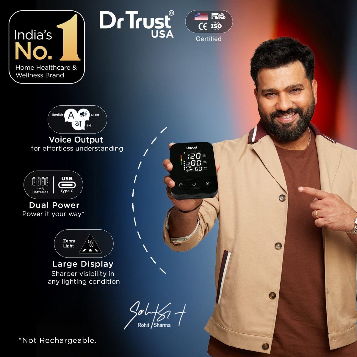 Dr Trust USA Smart Talking Digital BP Machine 101