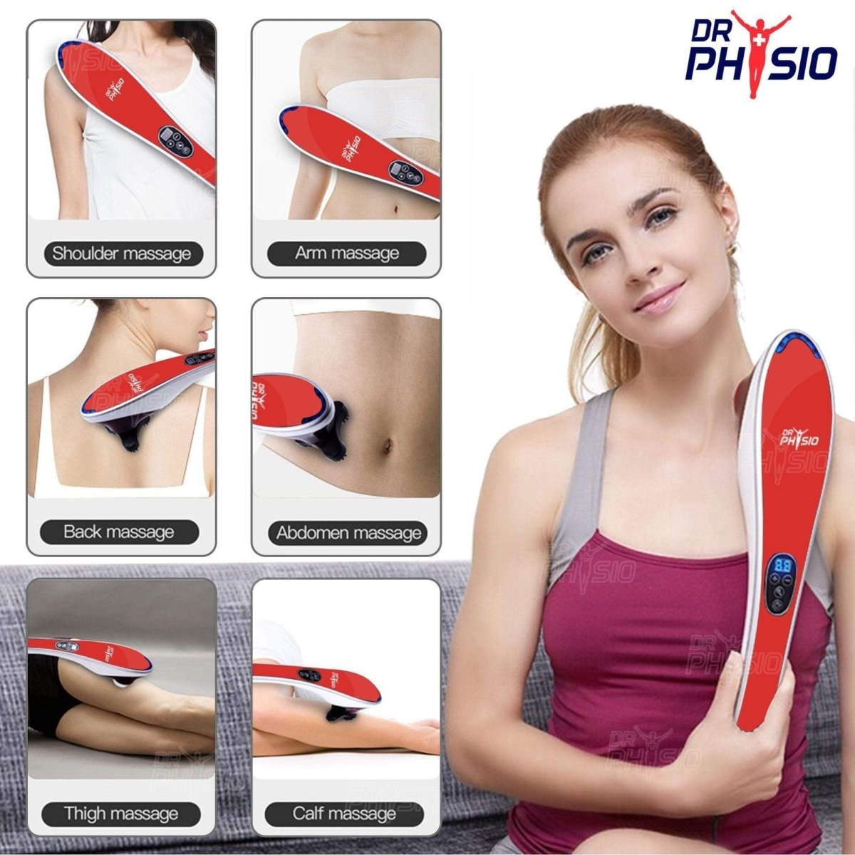 Dr Physio USA Hammer Pro Body Massager 1005 (Red)
