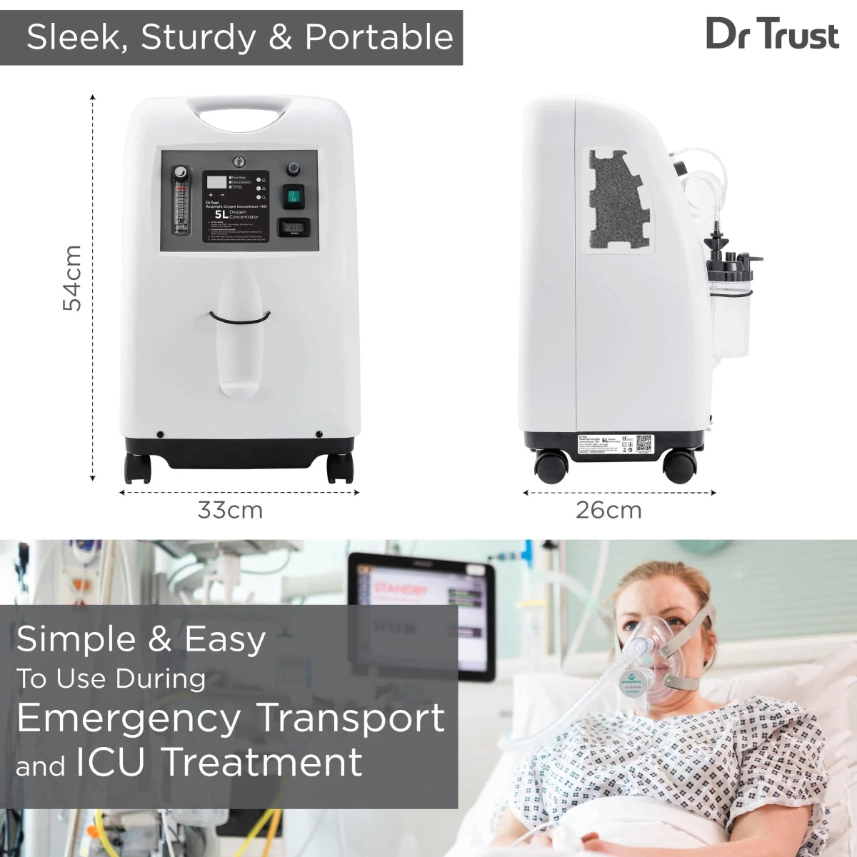 Dr Trust USA 5L Oxygen Concentrator 1101