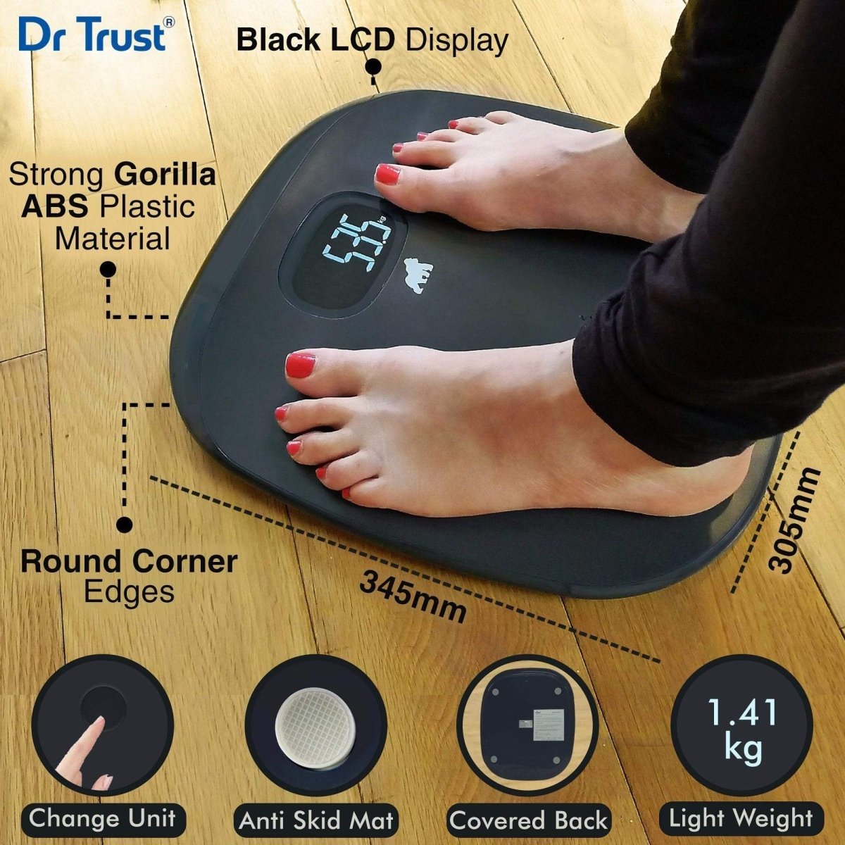 Dr Trust USA ABS Absolute Personal Scale (Grey)
