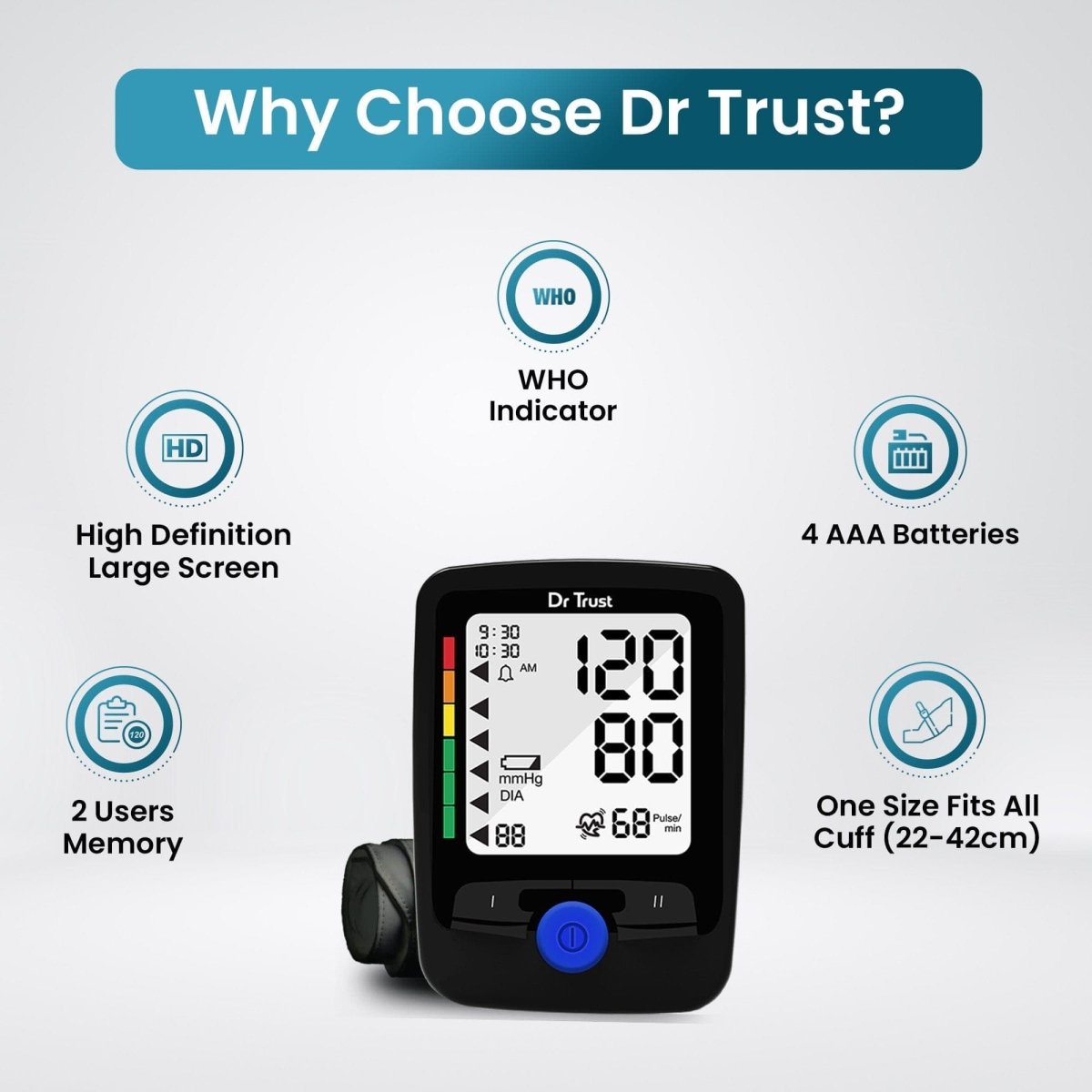 Dr Trust USA Arm BP Monitor 120
