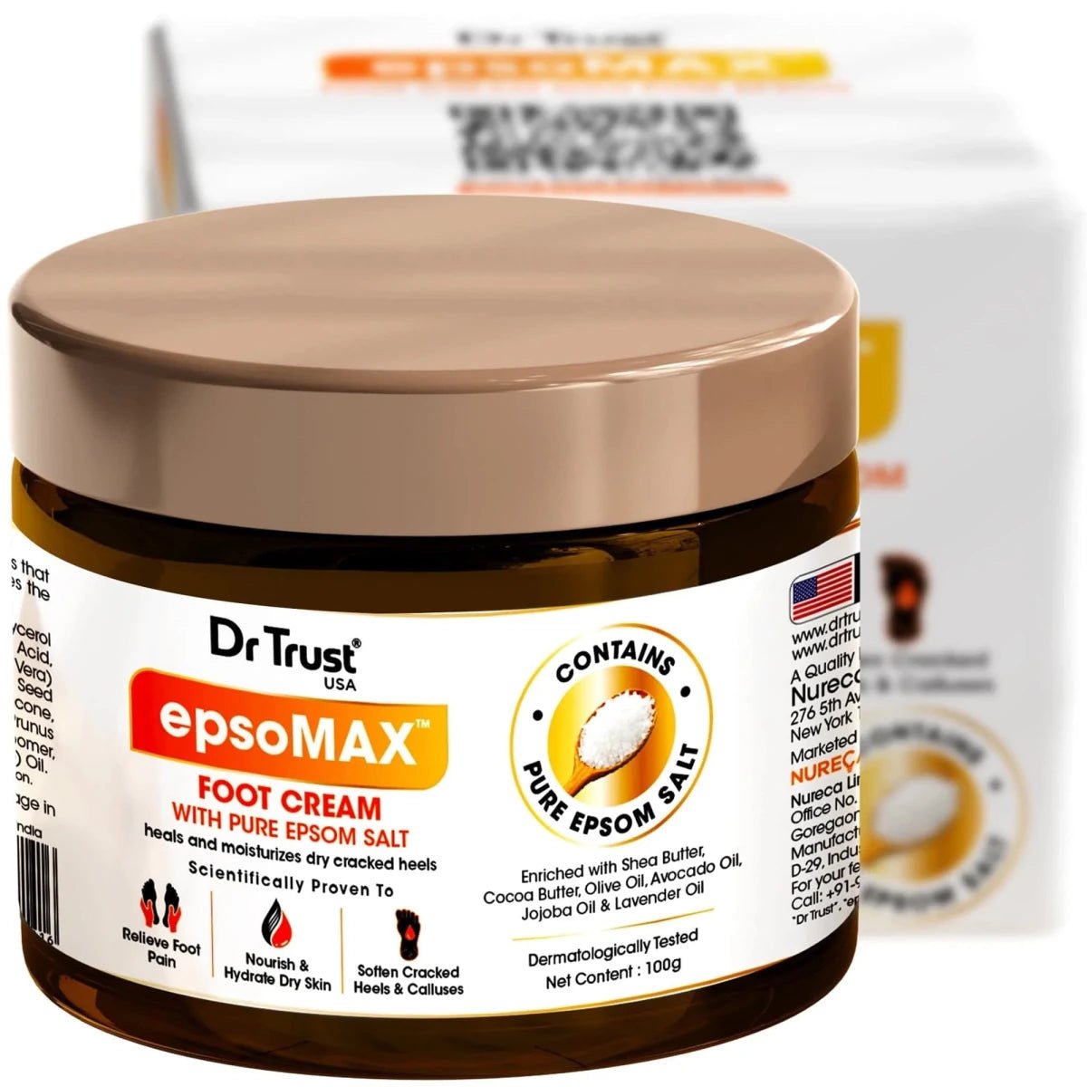 Dr Trust USA Epsomax Pain Relief Foot Cream 1403
