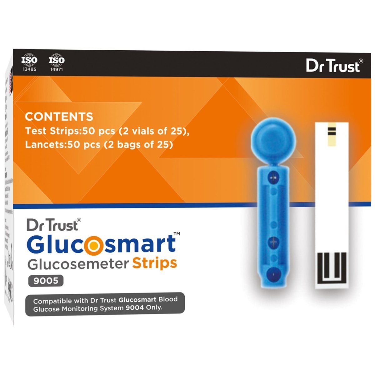Dr Trust USA Glucometer Strips 9005 (25 Strips)