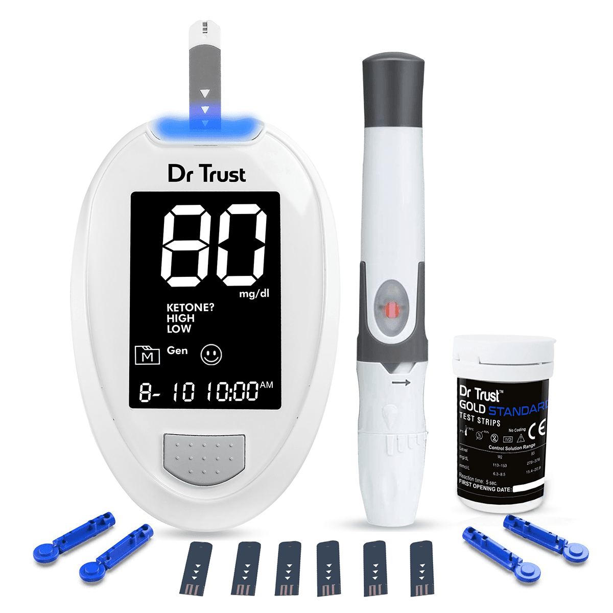 Dr Trust USA Gold Standard Glucometer 9002 (60 Strips)