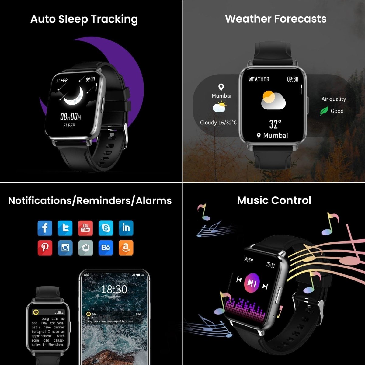 Dr Trust USA Healthpal 2 Smart Watch (1.7" HD Display, Calling)