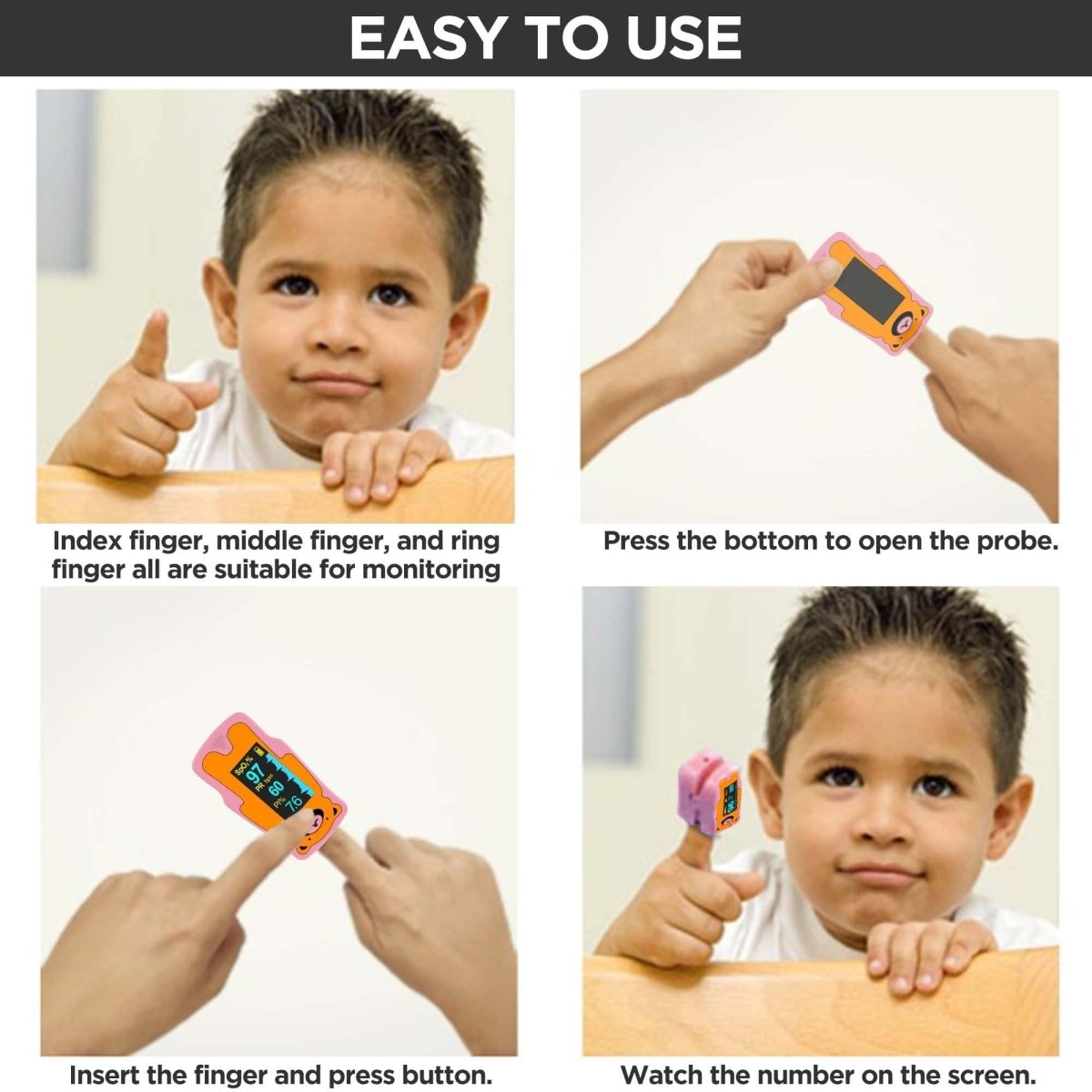 Dr Trust USA Pediatric Pulse Oximeter for Children 216